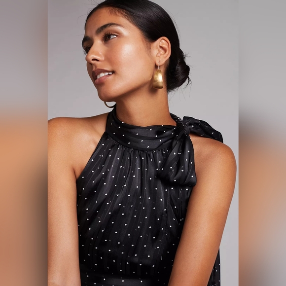 Anthropologie x Sachin & Babi Polka Dot Halter Midi Dress - Picture 5 of 10